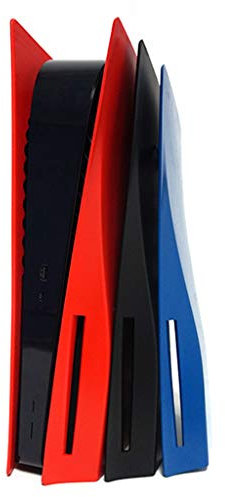 Mcbbigxw Upgrade Version Console Plate-Skin Shell Case Cover Ersatzplatte Für -PS5 Game Gaming Console Anti-Scratch Staubdichtes Zubehör Console Game (schwarz)