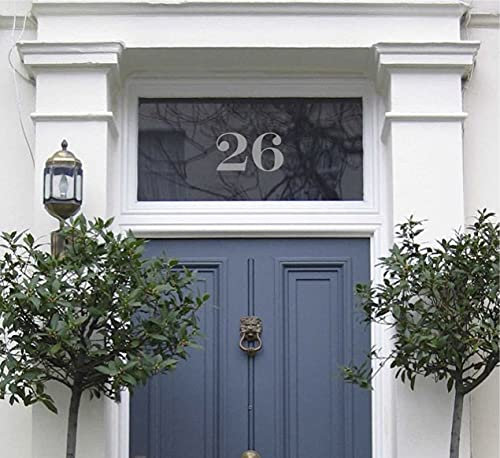 Personalised Traditional Frosted Fanlight House Door Number, Etched Glass House Number, Victorian Front Door Number, Housewarming Gift