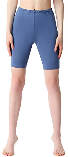 Bellivalini Damen Kurze Leggings aus Baumwolle BLV50-200 (Jeans, L)
