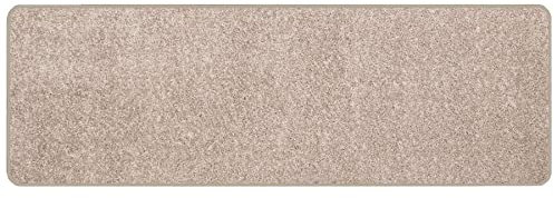 Primaflor Kurzflor Wohnzimmerteppich - Mumbai, Creme, 67x200 cm, Viele Größen und Farben, Moderner Teppich für Kinderzimmer, Arbeits- und Schlafzimmer, Fußbodenheizung geeigneter Teppichläufer