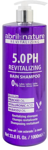 abril et nature - 5.0 PH Revitalizing - Champú Sin Sulfatos ni Parabenos - Cuida tu Cabello después de Trabajos Técnicos como Tintes - Mantiene y Encapsula el Color - Prolonga tu Color - 1000 ml