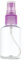 2 x Mini Spray Bottles 50ml 1.69oz Purple Top Clear Travel Cosmetic Mist Liquid Refillable Portable Plastic Container For Airport Security