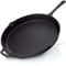 BBQ Nerd© Poêle à griller Ø 40 cm 5750 g avec bec verseur et poignée | Poêle en fonte pour griller, rôtir, rôtir, poêle antiadhésive Résistant à la chaleur et conservation de la chaleur