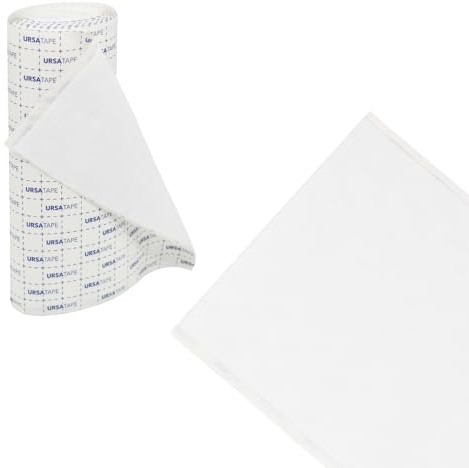 URSA Tape Rolls, Reusable & Hypoallergenic Stretchy Moleskin Rolls - White | For Blister Prevention, Calluses, Anti Chafing, Multi-Purpose Heavy Duty Tape for Fabric, Skin, Shoes, Made in the UK