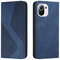 Mo-Somnus Kompatibel mit Xiaomi Mi 11 Hülle, Schutzhülle Xiaomi Mi 11, Magnet PU Leder Flip Wallet Case Tasche Handyhülle, Schutzhülle Xiaomi Mi 11 Brieftasche Klapphülle mit [Kartenfächer] (Blau)