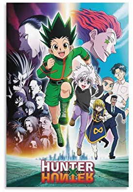 Anime Hunter X Hunter Poster für Schlafzimmer, Ästhetik, Bilddruck, Leinwandbild, 20 x 30 cm, ohne Rahmen