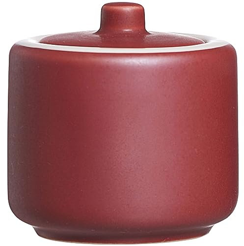 Ritzenhoff & Breker Zuckerdose Jasper, Beere, ø 8,5 cm, Dose für Kaffee & Kuchen aus Steinzeug, Gewürzbehälter mit Deckel, Mattglasur & Soft-Touch-Haptik
