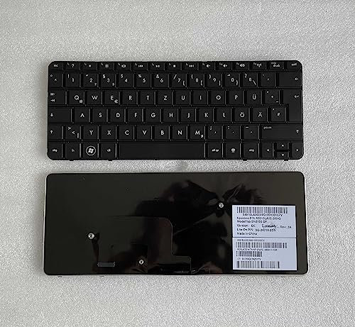 YANHAO Nuova Germania for HP Mini 1103 1104 200-4000 210-2000 3000 110-3300 3500 NoBacklight Nero Notebook Tastiera del Computer Portatile [Facile da installare]
