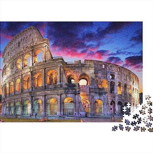 Puzzle 300, 500 Or 1000 Teile - Puzzle Für Erwachsene, Hölzern Puzzle - Colosseum (Rome)