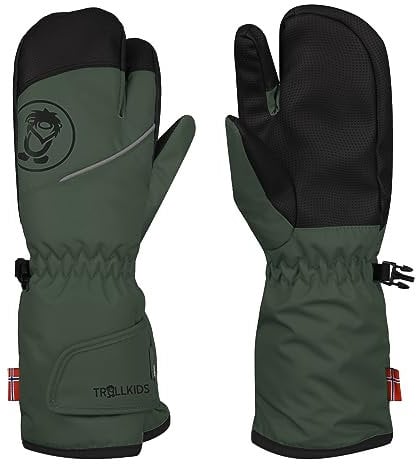 Trollkids Kids Troll 3 Finger Glove 50, ivy