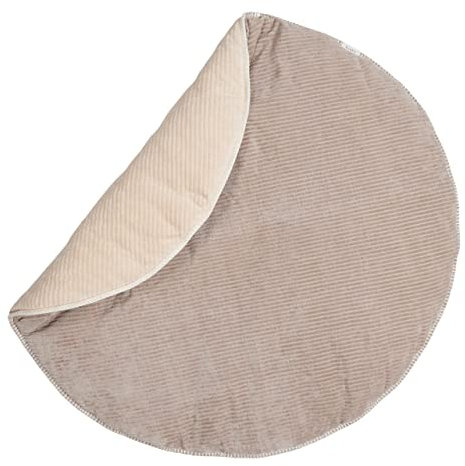 Koeka Laufstalldecke - Laufgittereinlage Für Runde Laufgitter - Spieldecke - Krabbeldecke - Vik - Kord - Weich - Abwaschbar - Ton/Sand - 95 Cm