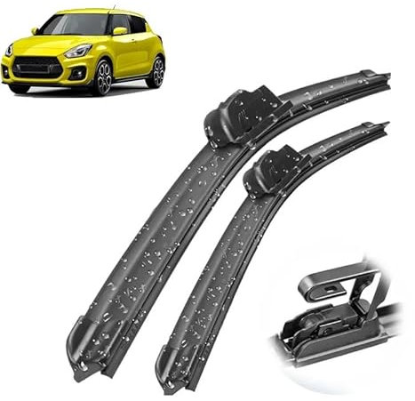 Wischerblätter für Frontscheibenwischer, kompatibel mit Suzuki Swift V AZ 2017–2023, Windschutzscheibe, Windschutzscheibe, Fenster, Auto, Regenbürsten, 21 Zoll + 18 Zoll