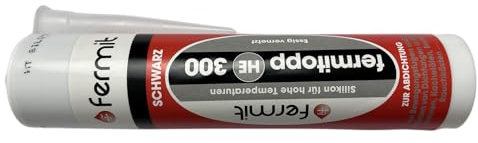 Fermitopp HE 300 - Farbe Schwarz - Ihr Hochleistungs-Silikon-Dichtstoff für extreme Temperaturen (Schwarz)