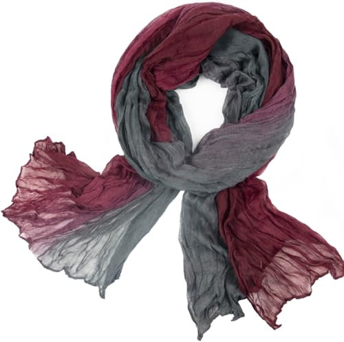 Gloop Damen Schal leichter Lang schal Tuch mit Farbverlauf Viele Farben，leichte für Frühling, Herbst, Winter, Schal, Wickeln