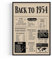 Geschenk zum 71 Geburtstag Mann und Frau – Geburtstagsgeschenk für Männer – Back in 1954 Poster im Design Zeitung aus 1954 – Super Geschenke für Männer und Geschenke für Frauen zum 71. Geburtstag
