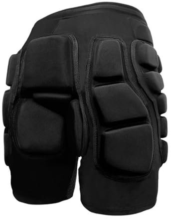 Protective Padded Shorts Multi-Purpose Crash Pants Thick 3D EVA Hip Impact Gear Snowboard Impact Shorts for Ski Snowboard Cycling with Men Women (Size : XL)