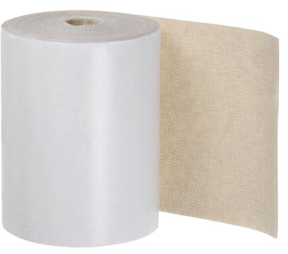 sourcing map Linen Repair Patches 3x118 Self-Adhesive Fine Linen Couch Fabric Patches Tape for Furniture Upholstery Sofa Clothing, Beige