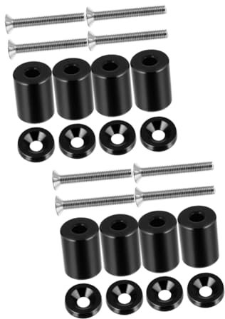 CALLARON 2 Stück Universal-Auto-kit Haubenabstandshalter Aus Aluminiumlegierung für Belüftungserhöhung 6 Mm Durchmesser Stark Kein Rost