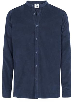 HANSEHELD Cordhemd Herren Blau S | Kord | Cord | Feincord | Babycord