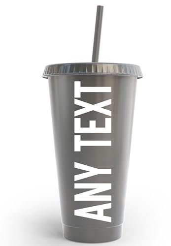 Custom Name Personalized Tumbler Cold Cup Kids & Adults 24oz Plastic Cold Cup Weddings Birthday Celebrations Partys Iced Tea & Coffee Cups