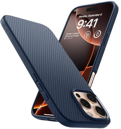 Spigen Liquid Air Case Compatible with iPhone 16 Pro Max - Navy Blue