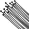 sourcing map 100PCS Cable Zip Ties 16 Inch, Self-Locking Nylon Wire Ties Heavy Duty with 50 LBS Tensile Strength for Indoor and Outdoor, Black
