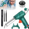 60W Lötkolben Set Automatische Elektronik Lötpistole Kit mit Entlötpumpe, Pinzette, Handheld Entlöten Zinnpistole für Schmuck, Heimwerker, Leiterplattenreparatur den Modellbau ﻿ ﻿ ﻿ ﻿ (A)