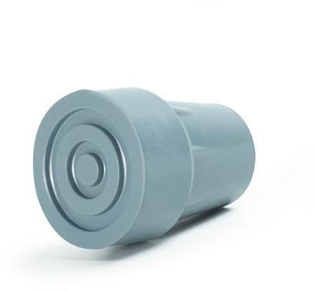 Hohe Qualität Gummihülsen (2 stück) | Gummi Stopfen Für Gehhilfe & Krücken | Krückenkapsel Aus Naturkautschuk Mit Stahleinlage | Für Höhere Stabilität（Ø18mm Grau）