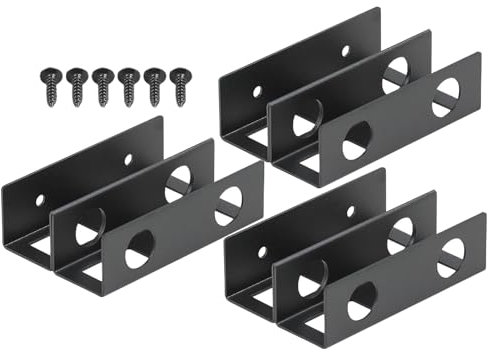 Generisch Double Layer Under Desk Storage Shelf, Metal Keyboard Stand with Anti-Scratch Silicone Pads, Space-Saving Desk Shelf Holder for Home and Studio Organization with 3.94x2.36x1.18 inches