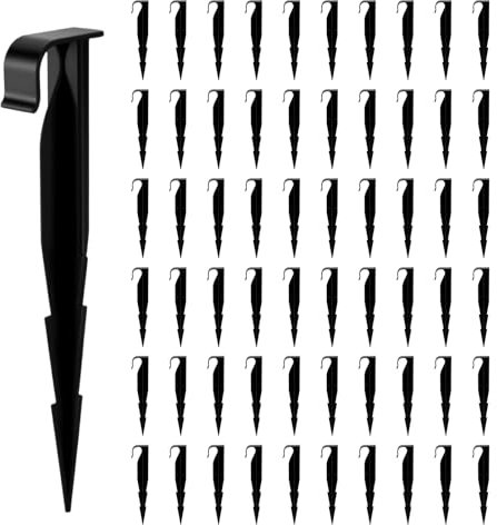 Lot de 60 piquets de Fixation/Maintien pour Tuyau d'arrosage Goutte à Goutte Ø 16mm - ancrage/Support/Guide au Sol