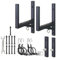 2 Piece Ladder Rack System for Trailers with 300 lbs Load Capacity, Quick and Efficient Installation