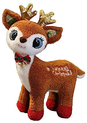 ibasenice Peluche De Noël Husky Petit Ornement d'arbre De Noël Mini Ours en Peluche Cerf Ornements Petit Ours en Animaux Jouets Bébé Animaux en Cochon Renard Lapin