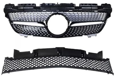 DDGHAE Rejilla de coche compatible con Mercedes R172 Benz SLK 2011-2015, accesorios de tuning, rejilla de radiador de malla for capó Diamond GT, kit de carrocería, rejilla delantera, rejilla de parach