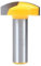 Broca enrutadora de corona Horizontal, vástago de 12mm, broca enrutadora CNC, enrutador de cuenco grande, cuchillo, cortador de carpintería, 1 ud.(12mmX44.5mm)