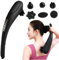 FALANZATH Massagegerät handgerät, kabelloses Handmassagegerät, Vibrationsmassagegerät mit 6 Massageaufsätze und 15 Stärken, am ganzen Körper einsetzbar, wiederaufladbar, 48 ∗ 17,5 ∗ 10 cm