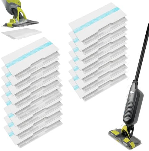 15 Pezzi Ricariche per Panni Lavapavimenti compatibili con Shark Vacmop VM252 VM251 VM200 VM200C VM190 VM252C QM250 VM250 VC205, Panni Soft per Lavapavimenti