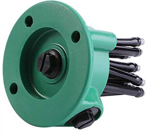 Cryfokt Gemüsegarten-Bewässerungs-Sprinkler-Set, Rasenbewässerungssystem mit Flexiblen Düsen, 2-teilig