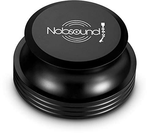 Nobsound LP Vinyl Turntable Disc Stabilizer Record Weight Metal Matte Black SCHALLPLATTEN-AUFLAGEGEWICHT SCHWARZ (Black)