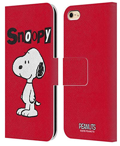 Head Case Designs Offizielle Peanuts Snoopy Persöhnlichkeiten Leder Brieftaschen Handyhülle Hülle Huelle kompatibel mit Apple iPhone 6 / iPhone 6s