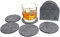 Summit One Lot de 8 Dessous de Verre Absorbants en Feutre - Sous Verre - Sous Verre Feutre - Support pour Sous-Verre en Feutre Assorti et Coffret Cadeau Inclus - 10,2 cm dia. et 5 mm d’Épaisseur