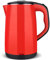 XAOBNIU 2L Litre Electric Cordless Kitchen Kettle Hot Water Jug - Overheat Thermostat - Red 1500w