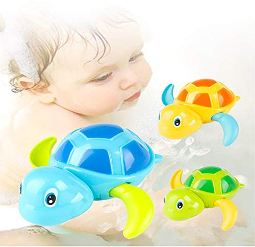 NIWWIN Classic Baby Bad Spielzeug Uhrwerk Schildkröte Für Kleinkinder Jungen Mädchen, Aufziehen Wasserspielzeug Schwimmen Schildkröte Sommer Pool Bad Float Spielzeug