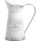 SOUJOY Rustic Shabby Chic Vase, Farmhouse Galvanized Flower Vase, Metal Milk Jug Vase, French Style Vintage Decorative Pitcher for Home Decor, Photo Props, Sparklers for Weddings