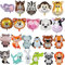 22 pcs Tiere Folienballon Tiere Luftballons Tiere Helium Folienballon Tiere balloon,Kindergeburtstag deko Ballons,Perfekt für Kinder Geburtstag Party Dekoration Junge Mädchen 1-2-3-4-5-6-7-8-9-10
