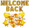 Sinofort 16 STÜCKE Willkommen Home Dekoration Welcome Home Ballons und Banner Set mit Herz und Stern Pailletten Ballons für Home Decoration Family Party Supplies