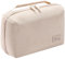 Kaxich Étui Rigide de Voyage pour Accessoires Électroniques, Organisateur Accessoires Électroniques Sac Câble Portable pour Disque Dur Externe, Chargeur, Adaptateurs, Cartes Mémoire, Câble USB (Beige)