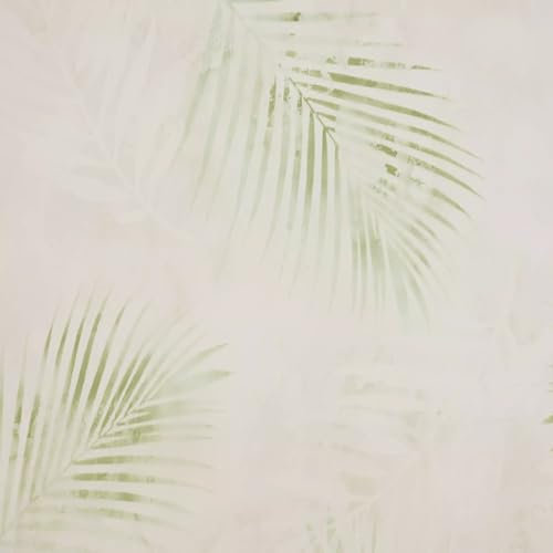 SOPHIE LAURENCE Green Tropical Leaf Wallpaper – Luxury Textured Vinyl, Paste The Wall, Washable, Durable, Ideal for Feature Walls and Full Rooms (Full Roll)