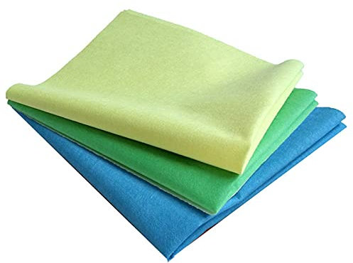 3 C Crystal Clear Cleaning - 3 Pack – Reinigungstuch Magische – Für Verschiedene Oberflächen – ohne Reinigungsmittel