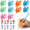 Mr. Pen- Pencil Grips for Handwriting, 20 PCS (10 Finger Grips+10 Clips), Pencil Holder, Grippers, Pen Grip