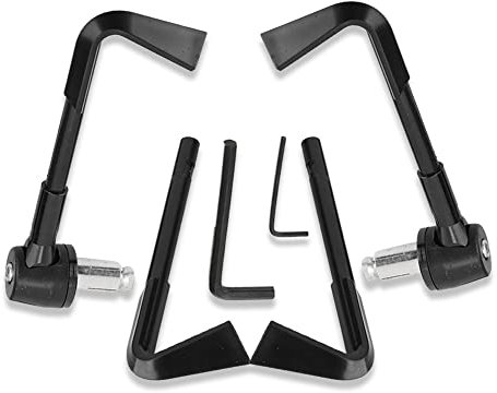 Kimiss universal CNC Motorrad handgriff Schutz bremshebel schützen Schutz Motorrad Schutz Lenker 22mm(Schwarz)